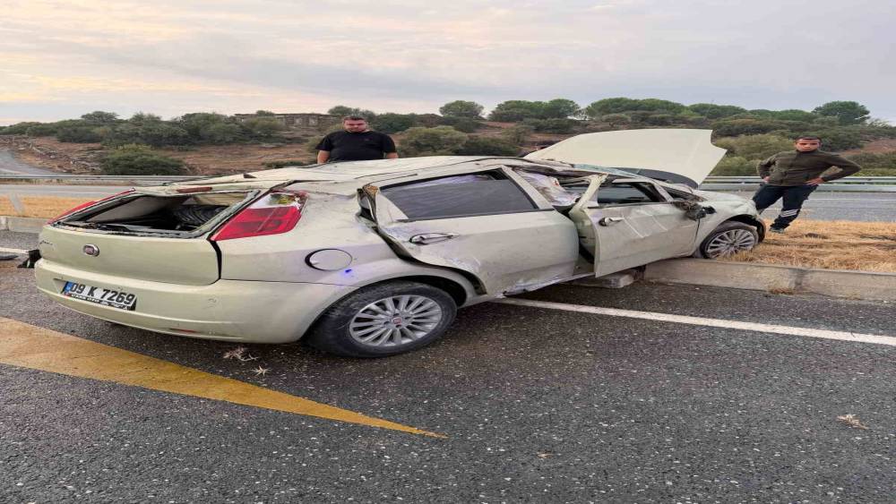 &Ccedil;ine&rsquo;de trafik kazası: 4 yaralı
