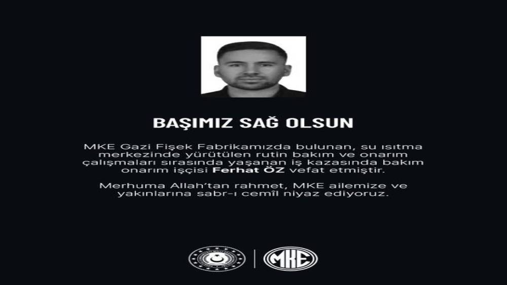 MKE fabrikasında iş kazası: 1 &ouml;l&uuml;, 1&rsquo;i ağır 3 yaralı
