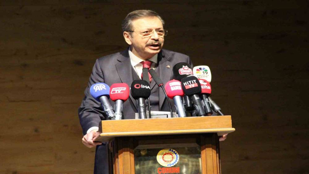 TOBB Başkanı Hisarcıklıoğlu: "&Ccedil;orum&rsquo;un ihracatı son 10 senede 100 milyon dolardan 5 milyar doların &uuml;zerine &ccedil;ıktı"
