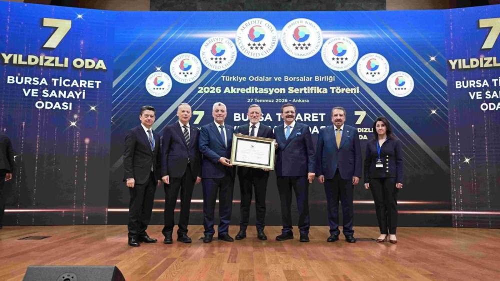 BTSO&rsquo;nun hizmet kalitesine 7 yıldızlı tescil
