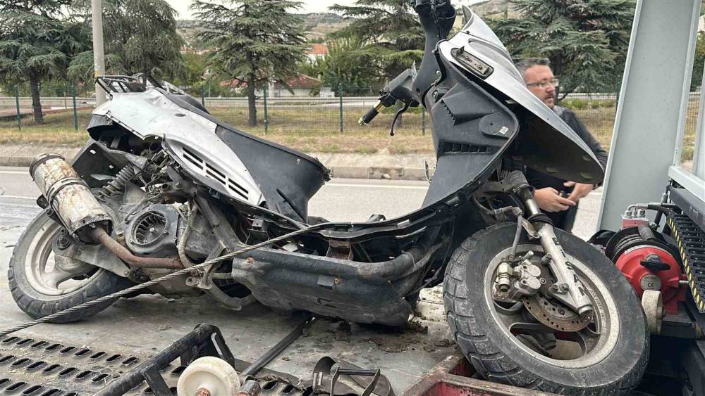 Burdur&rsquo;da plakasız ş&uuml;pheli motosikletin şase ve motor numarası kazınmış &ccedil;ıktı
