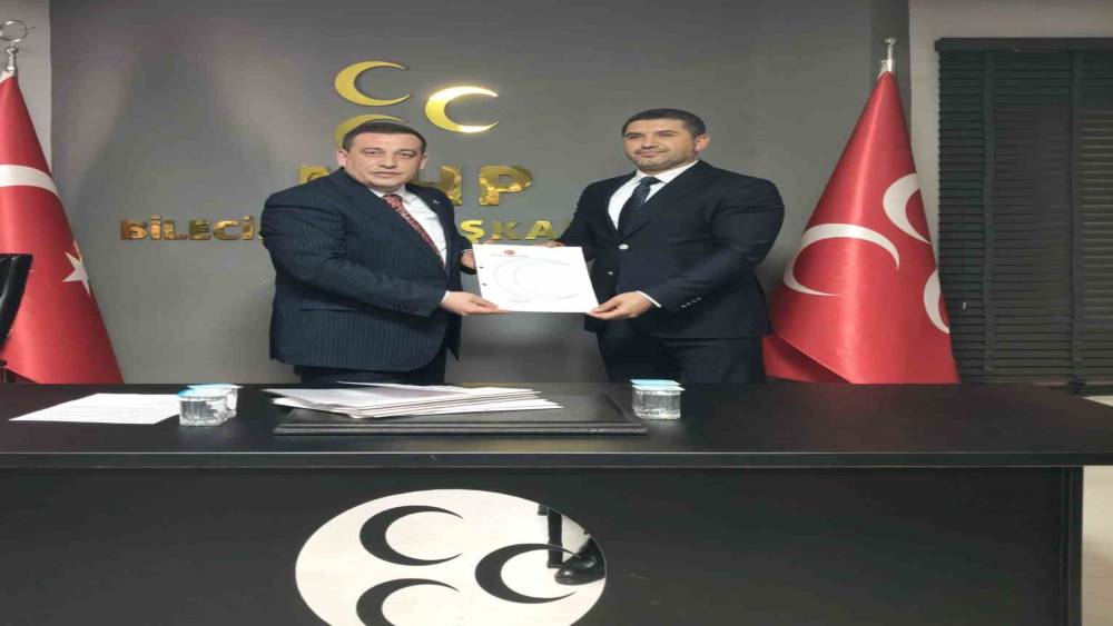 MHP Boz&uuml;y&uuml;k İl&ccedil;e Başkanlığına M&uuml;min G&uuml;n atandı
