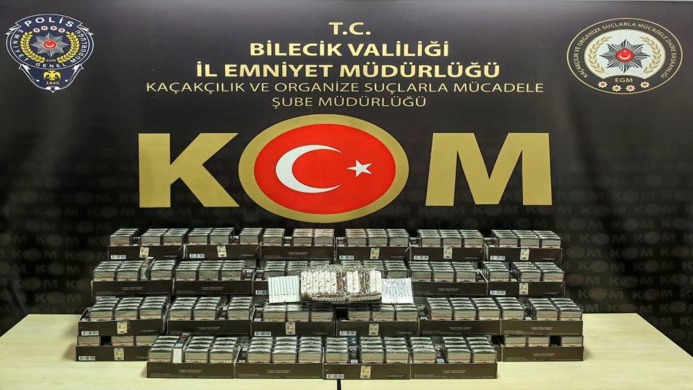 Bilecik&rsquo;te 15 bin ka&ccedil;ak makaron ele ge&ccedil;irildi: 2 g&ouml;zaltı
