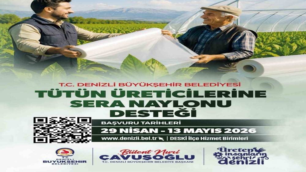 Denizli&rsquo;de t&uuml;t&uuml;n &uuml;reticisine destek
