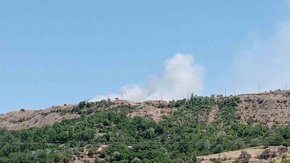Elazığ&rsquo;da arazi yangını
