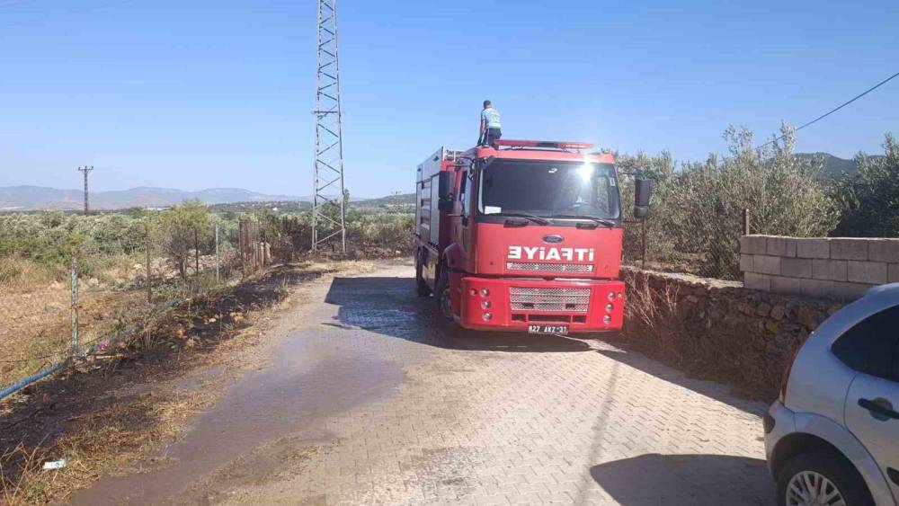 Gaziantep&rsquo;te zeytinlik alanda yangın
