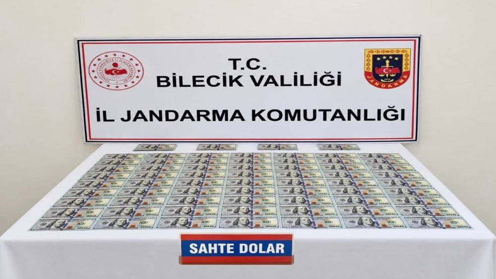 Bilecik&rsquo;te otomobilde 202 adet sahte dolar ele ge&ccedil;irildi
