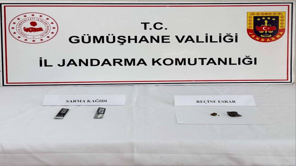 G&uuml;m&uuml;şhane&rsquo;de uyuşturucu operasyonu
