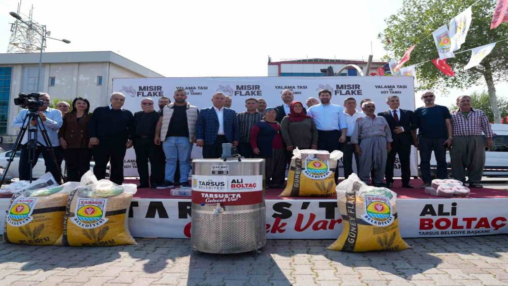 Tarsus Belediyesinden &uuml;reticiye destek b&uuml;y&uuml;yor
