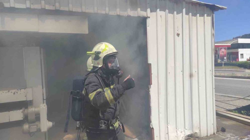 Bodrum&rsquo;da marangozhanedeki yangın s&ouml;nd&uuml;r&uuml;ld&uuml;
