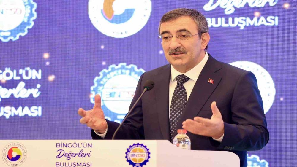 Cumhurbaşkanı Yardımcısı Yılmaz: "Savaşların, &ccedil;atışmaların, belirsizliklerin ortasında b&uuml;y&uuml;meye devam eden bir T&uuml;rkiye var"
