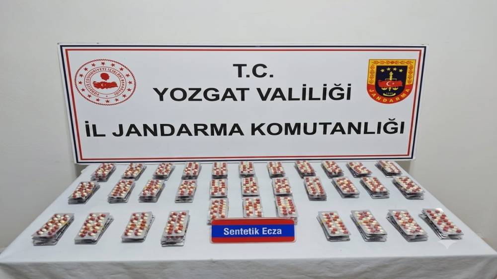 Yozgat&rsquo;ta bin 848 adet uyuşturucu hap ele ge&ccedil;irildi
