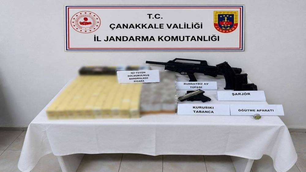 &Ccedil;anakkale&rsquo;de ka&ccedil;ak&ccedil;ılık operasyonu
