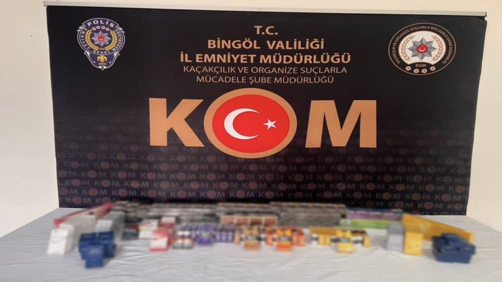 Bing&ouml;l&rsquo;de ka&ccedil;ak sigara operasyonu: &Ccedil;ok sayıda &uuml;r&uuml;n ele ge&ccedil;irildi
