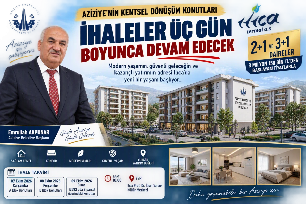 Aziziye&rsquo;nin Kentsel D&ouml;n&uuml;ş&uuml;m Konutları Yeni Sahiplerini Bekliyor