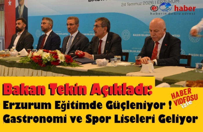 Bakan Tekinden Erzuruma 13 Milyarlik Egitim Hamlesi