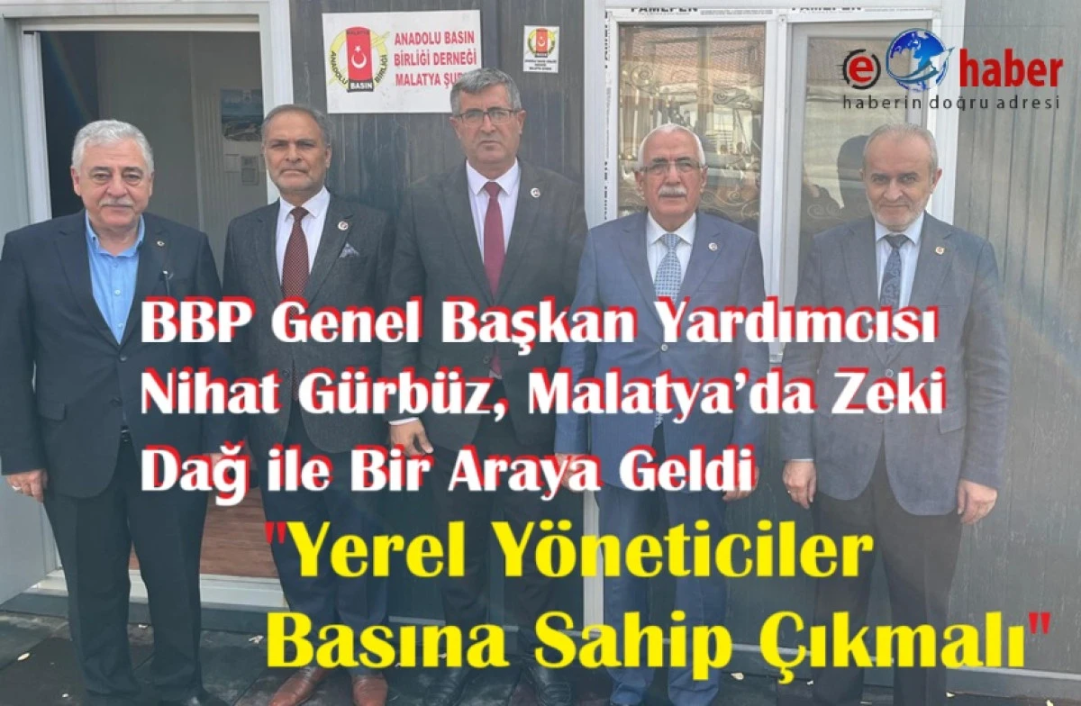 BBP Heyetinden Malatya Basınına Anlamlı Ziyaret