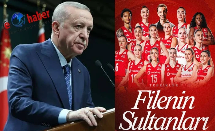 Cumhurbaşkanı Erdoğan&rsquo;dan &rsquo;Filenin Sultanları&rsquo;na tebrik