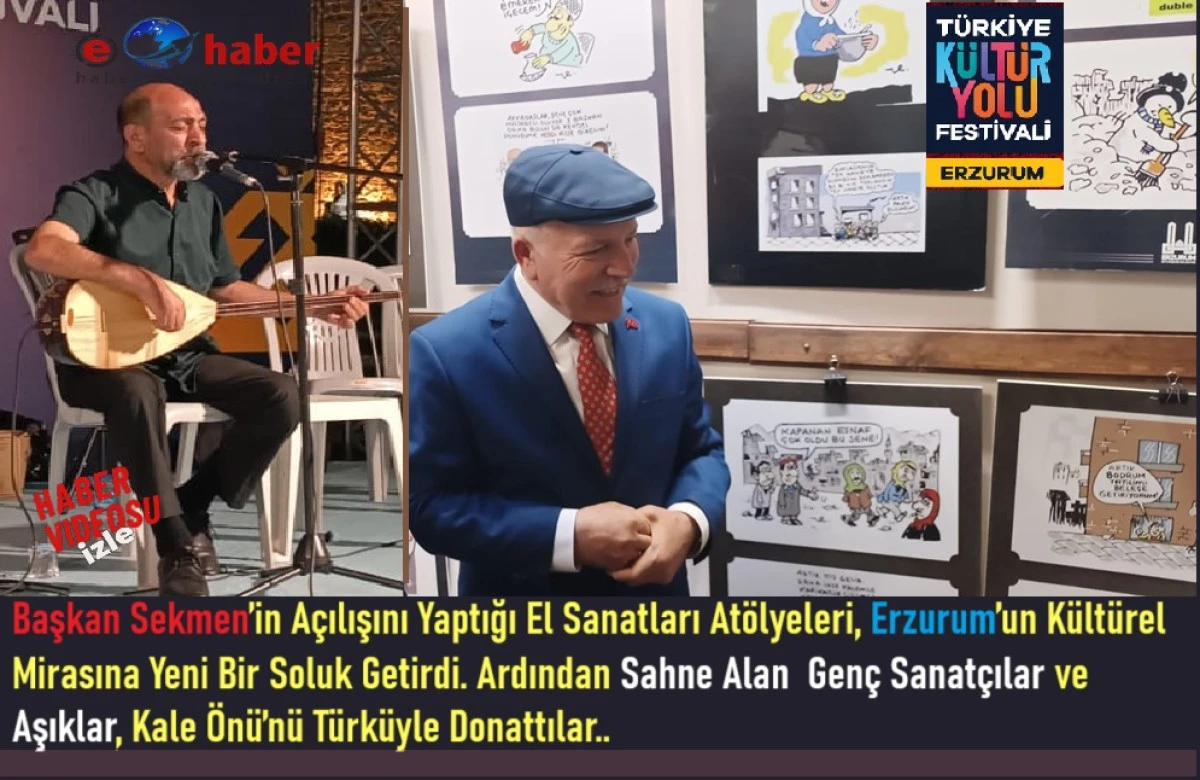Erzurum Festivalinin 5. Gününde “Konaklar Açıldı, Türküler Taşlara İşlendi!”