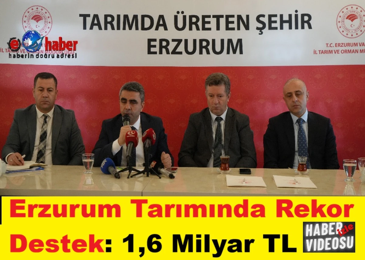 Erzurum Tarımında Rekor Yıl: 2025 Faaliyetleri Basınla Paylaşıldı