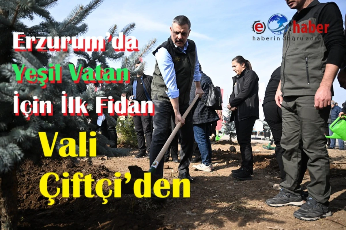 Erzurum’da 11 Kasım’da 3 Bin Fidan Toprakla Buluştu