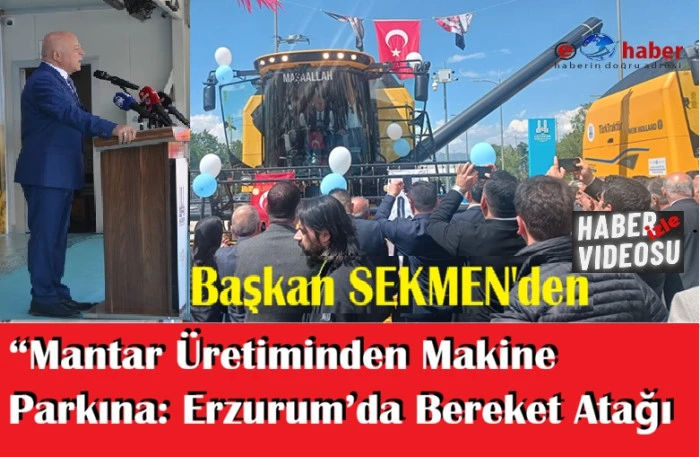 Erzurum&rsquo;da Tarımda Yeni Ufuklar: İstiridye Mantarı ve Makine Parkı A&ccedil;ılışı