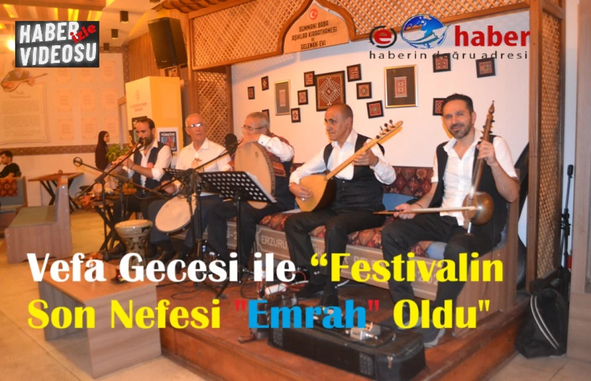 Festival Erzurum'da Emrah'la Kapandı