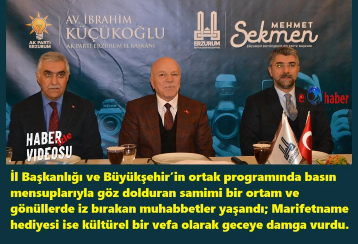 Gazeteciler G&uuml;n&uuml;&rsquo;nde Sekmen ve K&uuml;&ccedil;&uuml;koğlu&rsquo;ndan Basına İkram ve G&uuml;zel Mesajlar