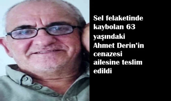 İstanbul&rsquo;da selde kaybolan Ahmet Derin&rsquo;in cenazesi ailesine teslim edildi