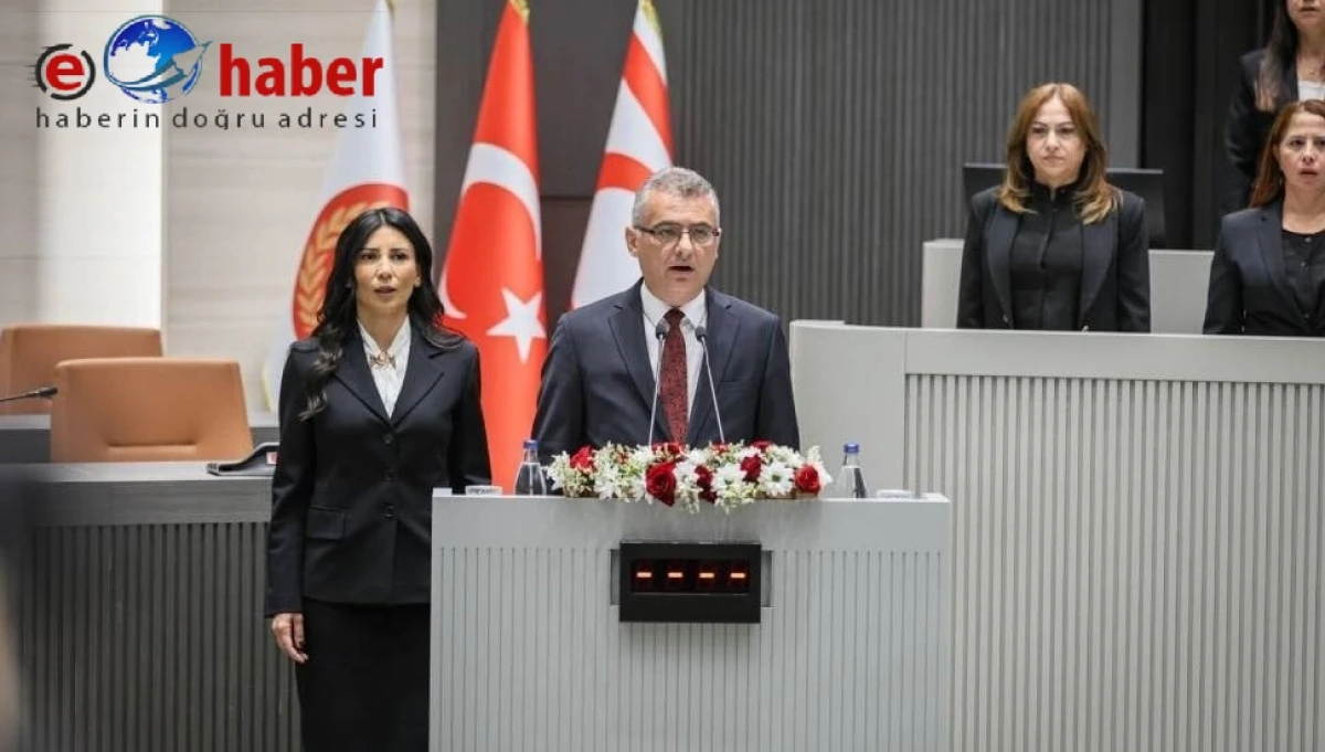  KKTC Cumhurbaşkanı Tufan Erhürman Meclis'te yemin etti   