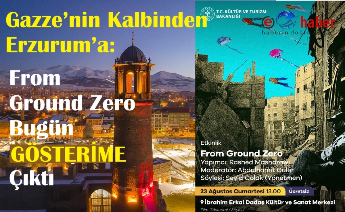 Savaşın Küllerinden Sinema Doğdu: From Ground Zero Erzurum Halkına Sunuldu.