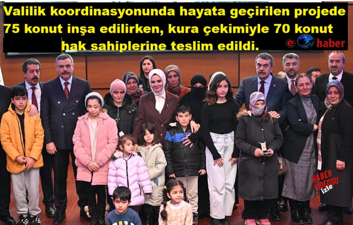 Sosyal Konut Projesiyle Erzurum&rsquo;da 70 Aile Yeni Evine Kavuştu