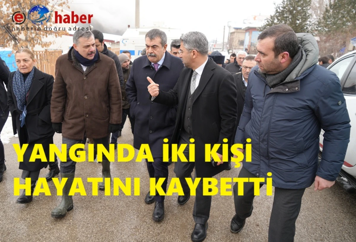 Milli Eğitim Bakanı Prof. Dr. Yusuf Tekin Yangın Yerinde 