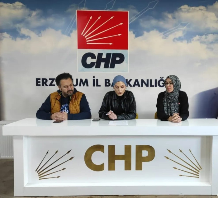 Ezurum Cumhuriyet Halk Partisi İl Kadın Kolları Başkanı Sayın Gizem Yıldırım, temsilen Erzurum basınına açıkladı..
