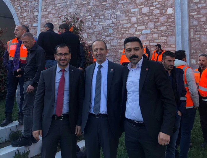Yeniden Refah Partisi Erzurum İl Başkanı Erhan Alagöz Zigana Tünelinin Açılışında..